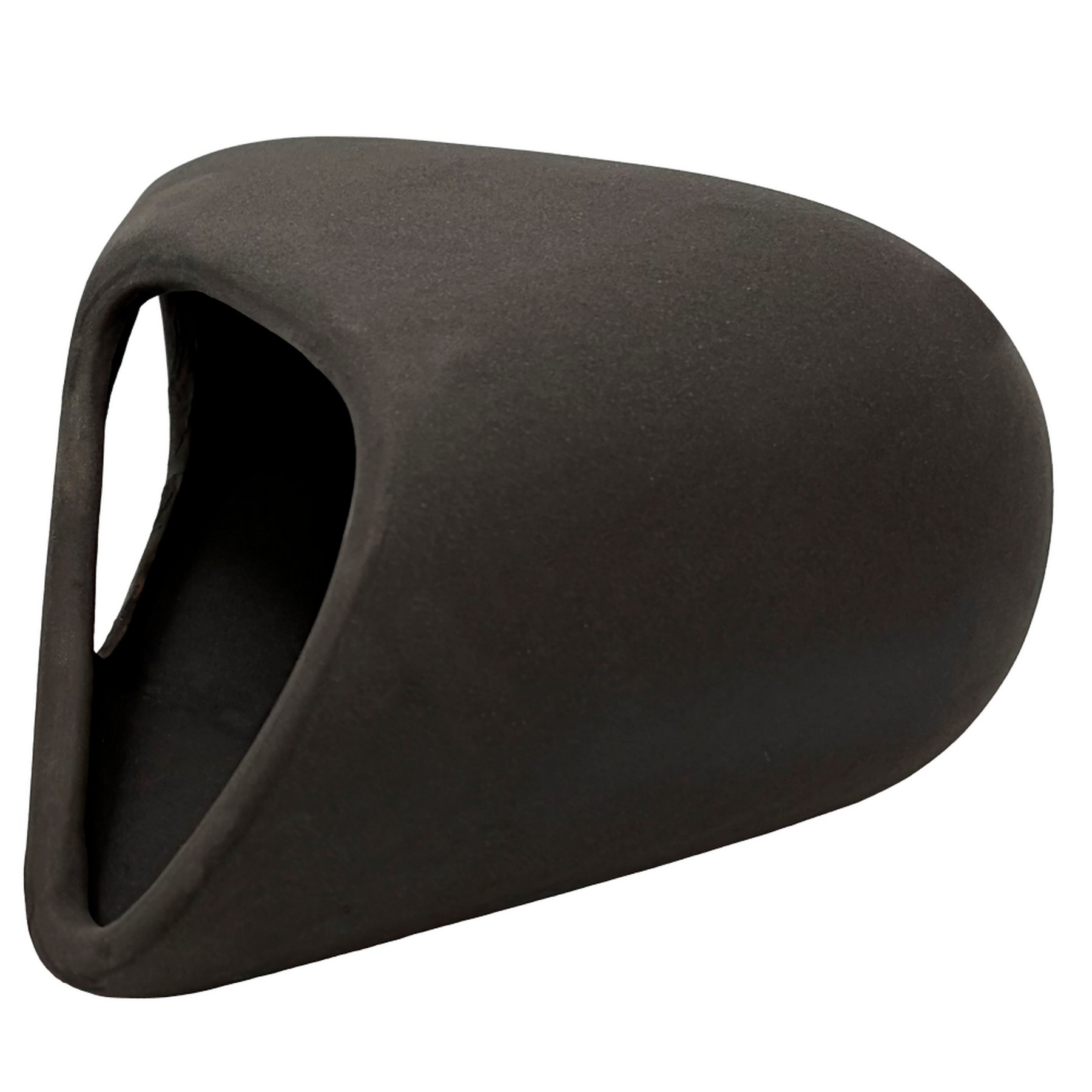 Декорація Hobby Wave Cave 2 dark 17x16x8,5 см - керамічне укриття для риб і креветок в акваріумі (41656)